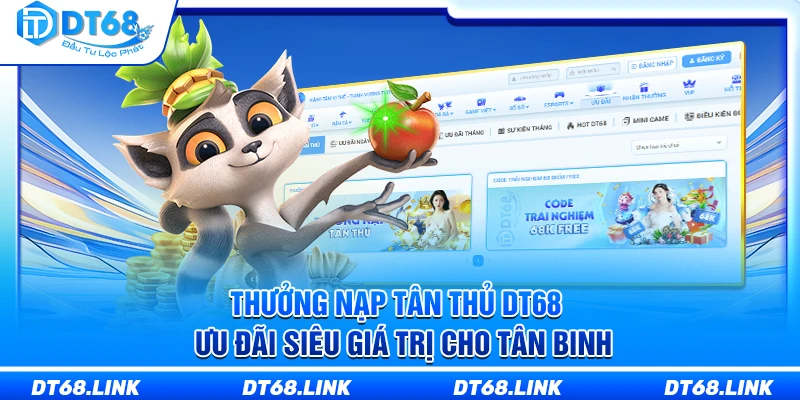 Thưởng Nạp Tân Thủ DT68 – Ưu Đãi Siêu Giá Trị Cho Tân Binh