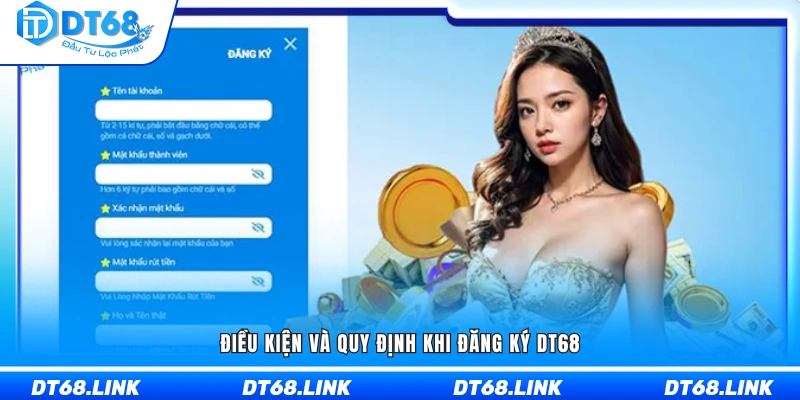 Các yêu cầu và quy tắc cần tuân thủ khi đăng ký DT68