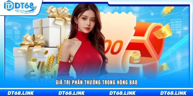 Mức phần thưởng nhận được từ hồng bao